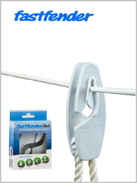 Fastfender Clips - Sail, White (pack of 2)